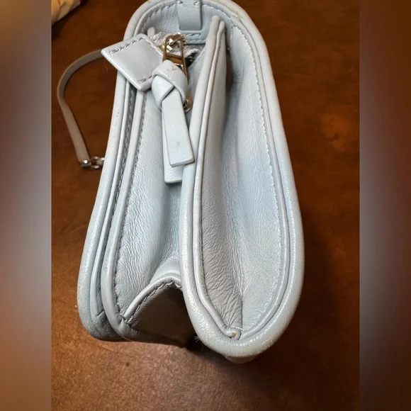 EUC Tory Burch Grey Crossbody Bag with Chain Strap. - Picture 12 of 16